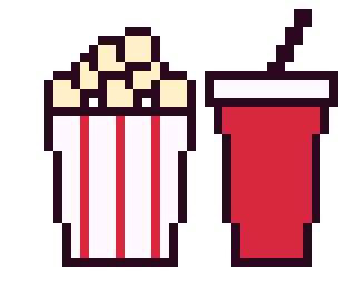 Illustration : pop-corn et boisson